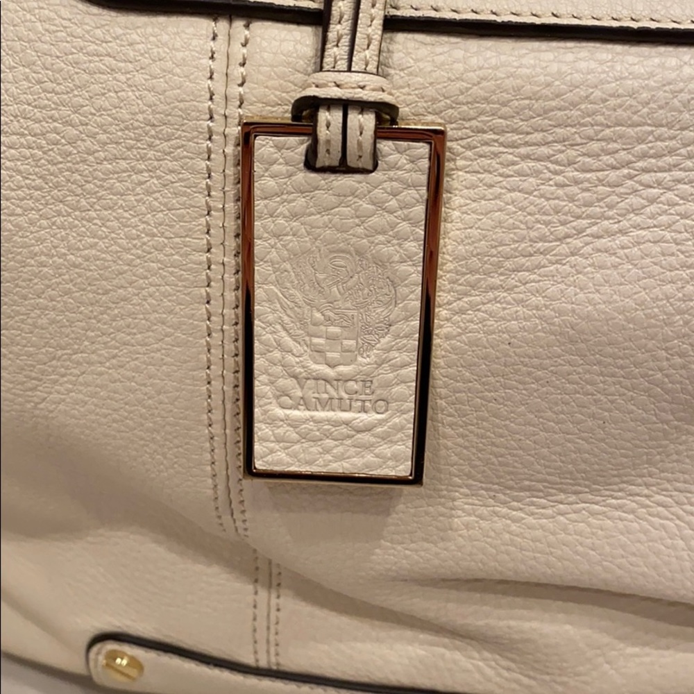 Vince Camuto cream colored Jill Satchel - Picture 4 of 8